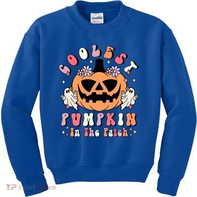 Retro Coolest Pumpkin In The Patch Halloween Gift Kids Sweatshirt