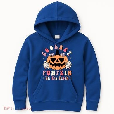 Retro Coolest Pumpkin In The Patch Halloween Gift Kids Hoodie
