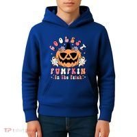 Retro Coolest Pumpkin In The Patch Halloween Gift Kids Hoodie thumb 4