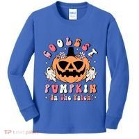 Retro Coolest Pumpkin In The Patch Halloween Gift Kids Long Sleeve Shirt thumb 0
