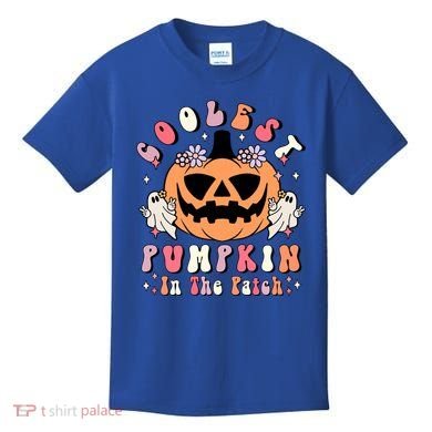 Retro Coolest Pumpkin In The Patch Halloween Gift Kids T-Shirt