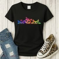 Realistic Cats Peeking Out Of Pocket Women's T-Shirt thumb 3