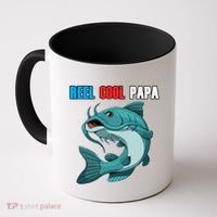 Reel Cool Papa Funny Gift Grandpa Fathers Day Fishing Gift Great Gift Coffee Mug thumb 0