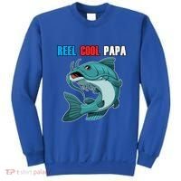 Reel Cool Papa Funny Gift Grandpa Fathers Day Fishing Gift Great Gift Sweatshirt thumb 0