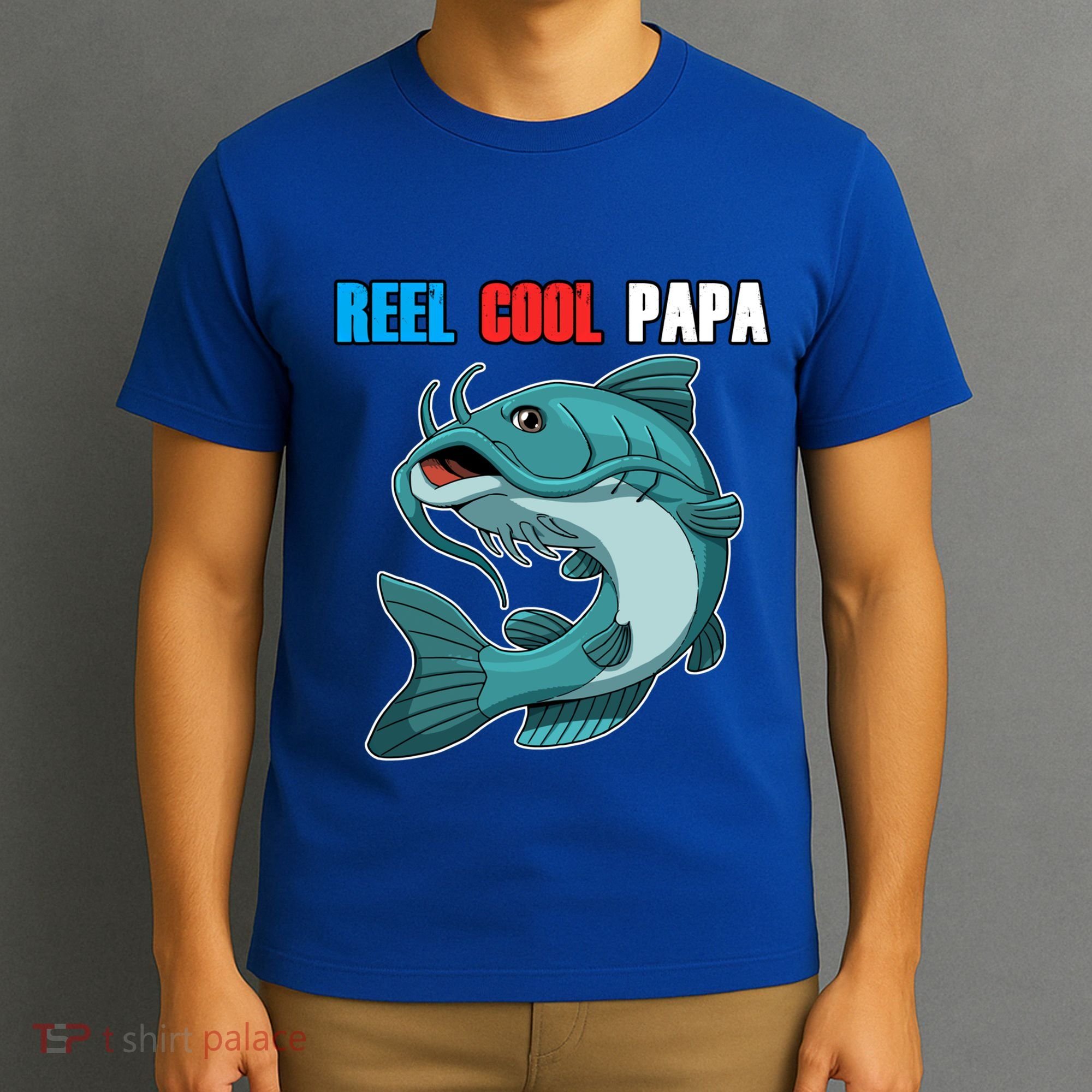 Reel Cool Papa Funny Gift Grandpa Fathers Day Fishing Gift Great Gift T-Shirt