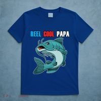 Reel Cool Papa Funny Gift Grandpa Fathers Day Fishing Gift Great Gift T-Shirt thumb 5
