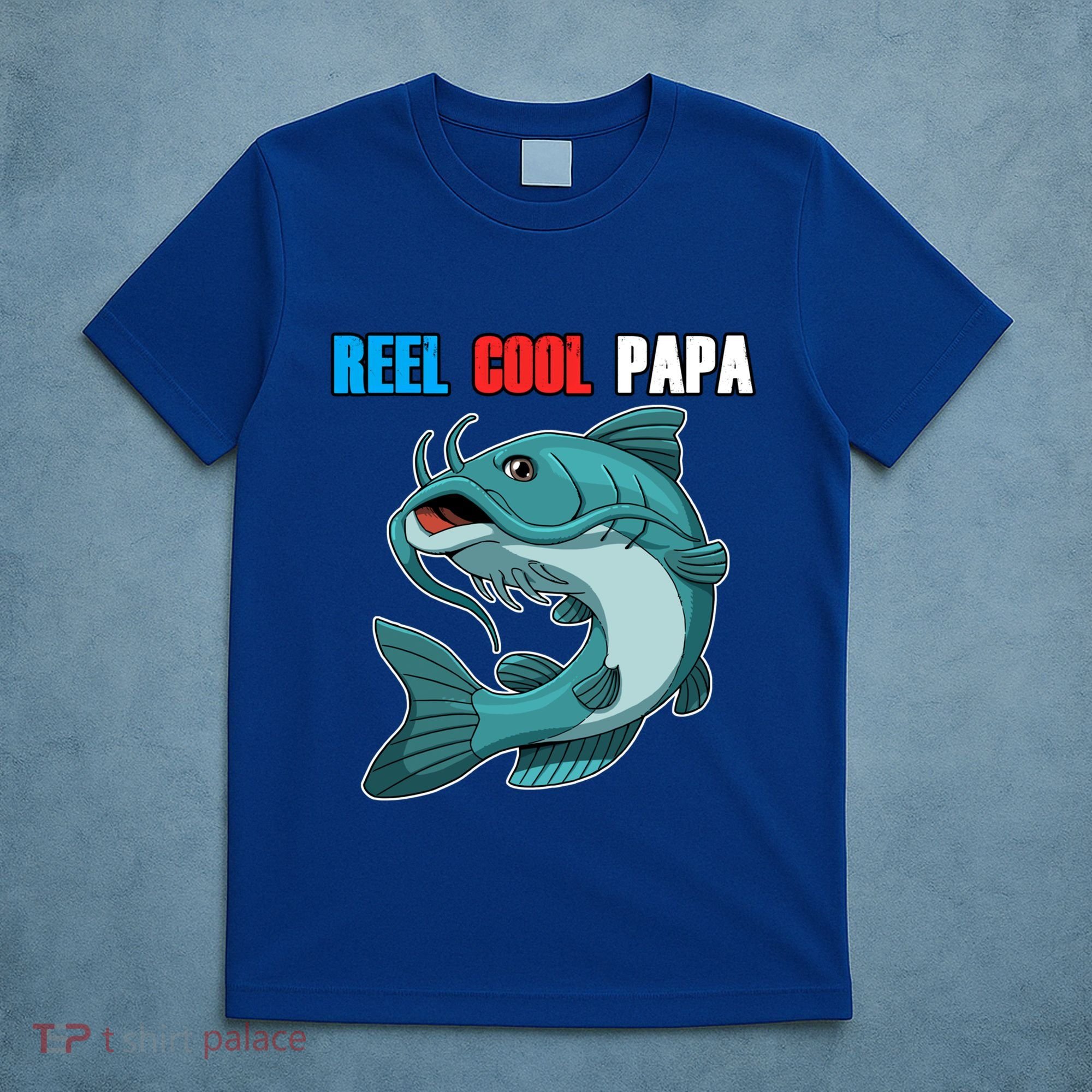 Reel Cool Papa Funny Gift Grandpa Fathers Day Fishing Gift Great Gift T-Shirt