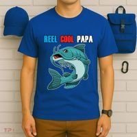 Reel Cool Papa Funny Gift Grandpa Fathers Day Fishing Gift Great Gift T-Shirt thumb 6