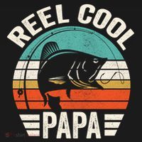 Reel Cool Papa Gift Father's Day Fishing Gift Backpack thumb 2