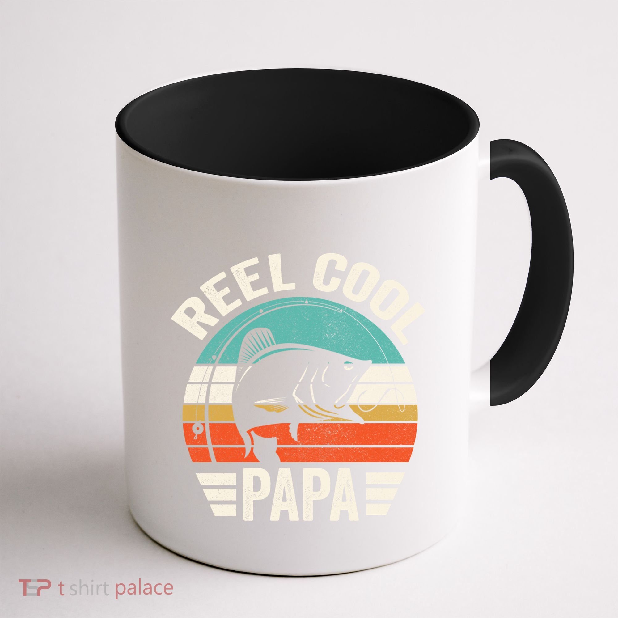 Reel Cool Papa Gift Father's Day Fishing Gift Coffee Mug