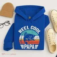 Reel Cool Papa Gift Father's Day Fishing Gift Hoodie thumb 4