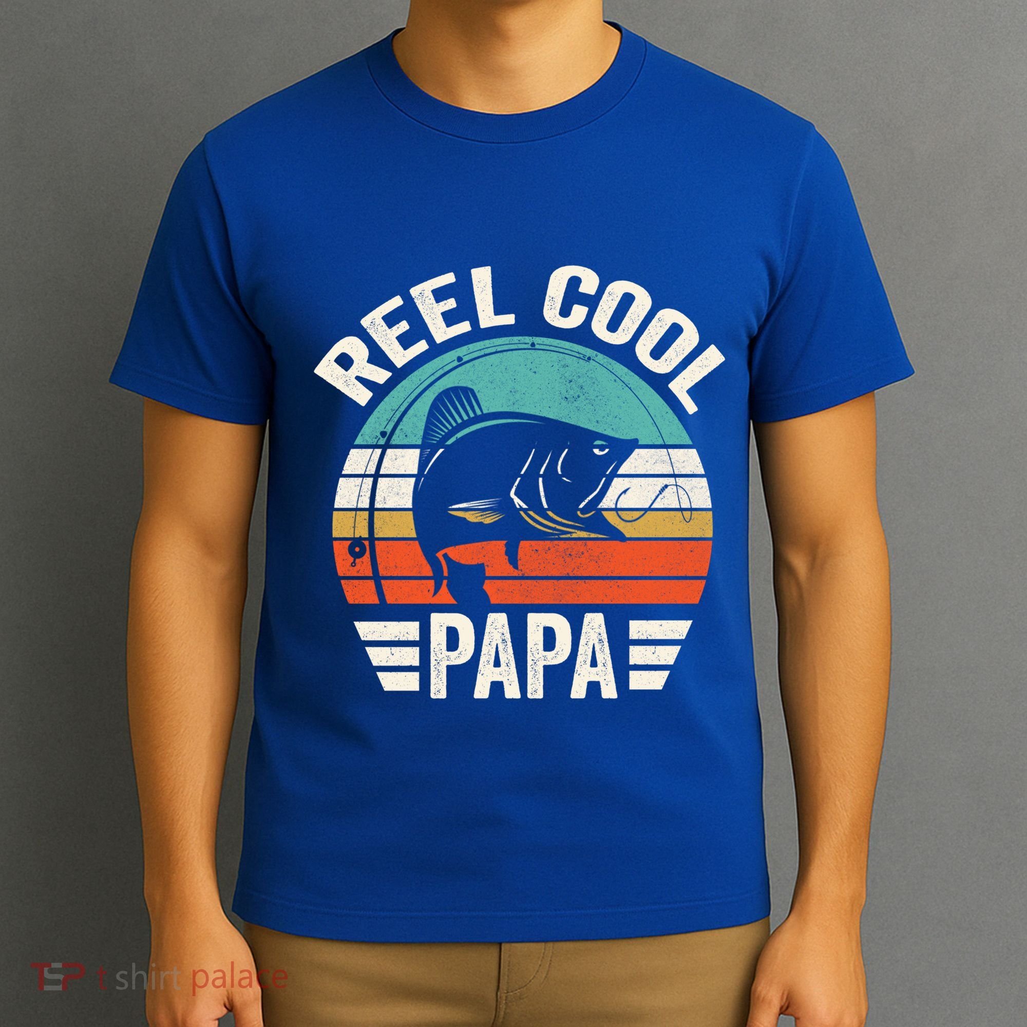 Reel Cool Papa Gift Father's Day Fishing Gift T-Shirt