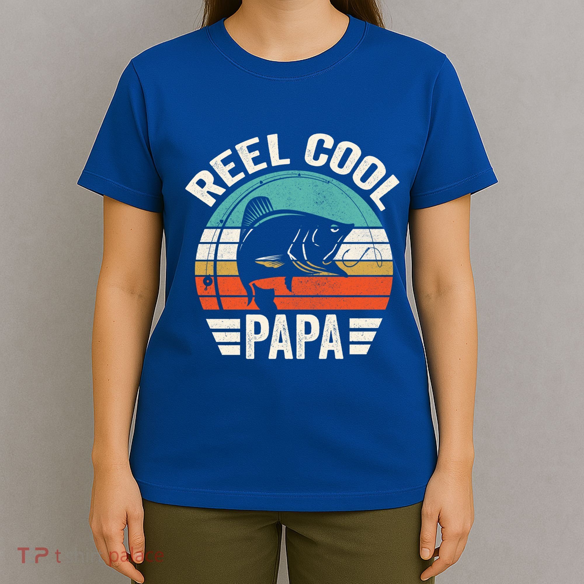 Reel Cool Papa Gift Father's Day Fishing Gift T-Shirt
