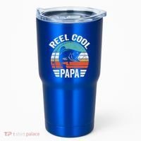 Reel Cool Papa Gift Father's Day Fishing Gift Tumbler thumb 0