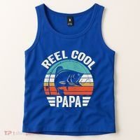 Reel Cool Papa Gift Father's Day Fishing Gift Tank Top thumb 2