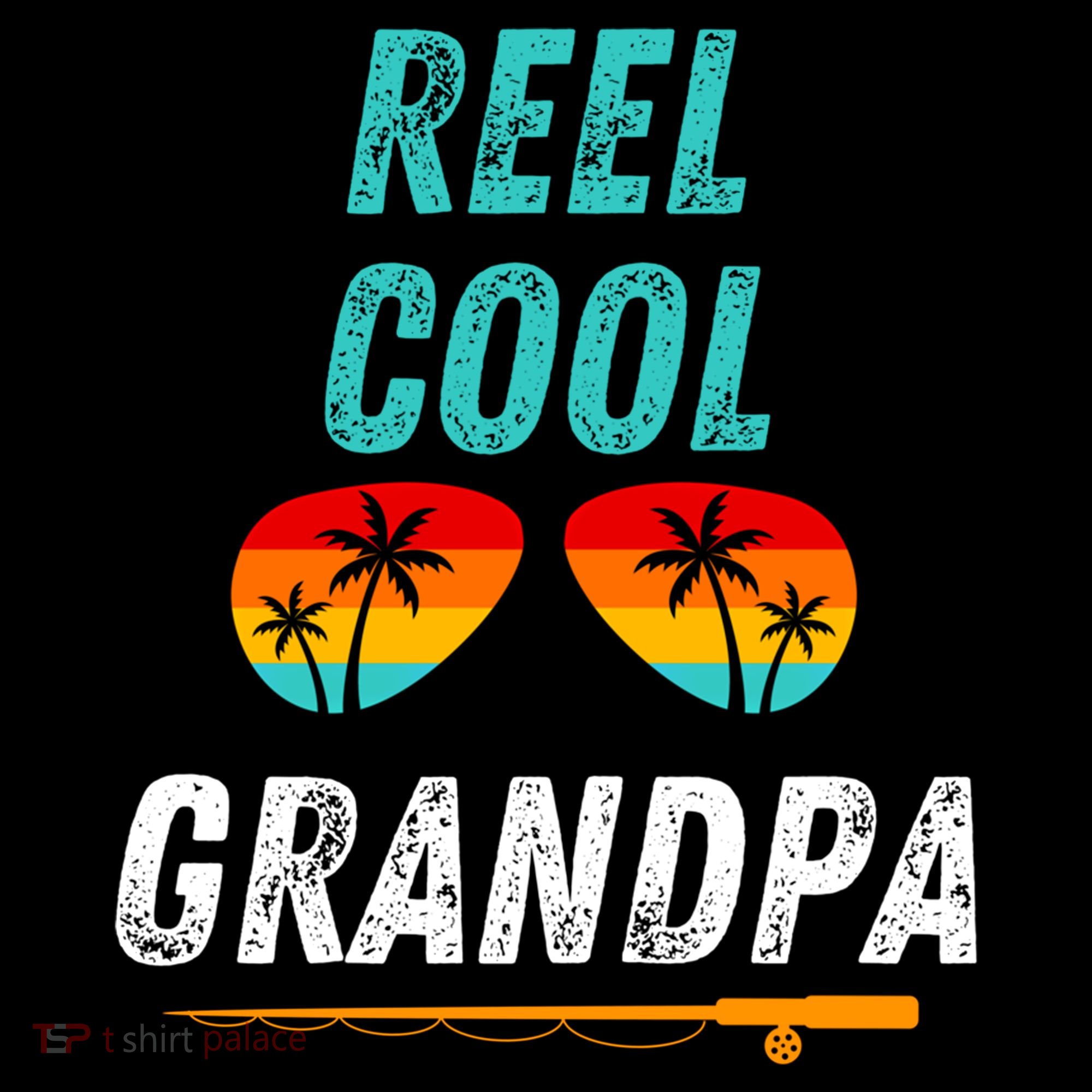 Reel Cool Papa Funny Fishing Grandpa Dad Gift Coffee Mug