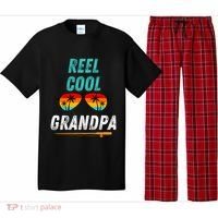 Reel Cool Papa Funny Fishing Grandpa Dad Gift Pajama Set thumb 0