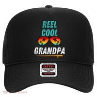 Reel Cool Papa Funny Fishing Grandpa Dad Gift Hat thumb 0