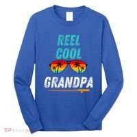 Reel Cool Papa Funny Fishing Grandpa Dad Gift Long Sleeve Shirt thumb 0