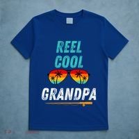 Reel Cool Papa Funny Fishing Grandpa Dad Gift T-Shirt thumb 5