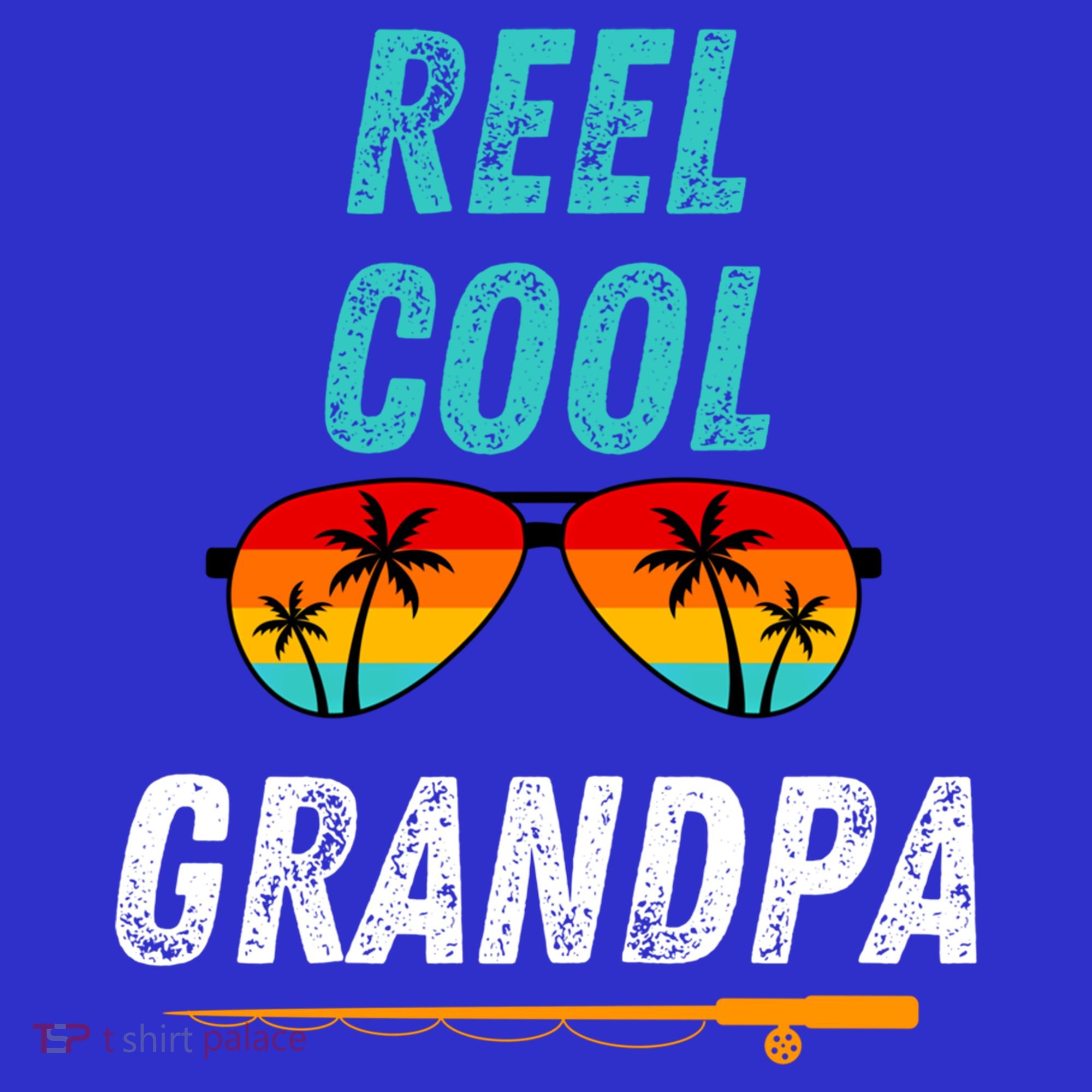 Reel Cool Papa Funny Fishing Grandpa Dad Gift Tumbler