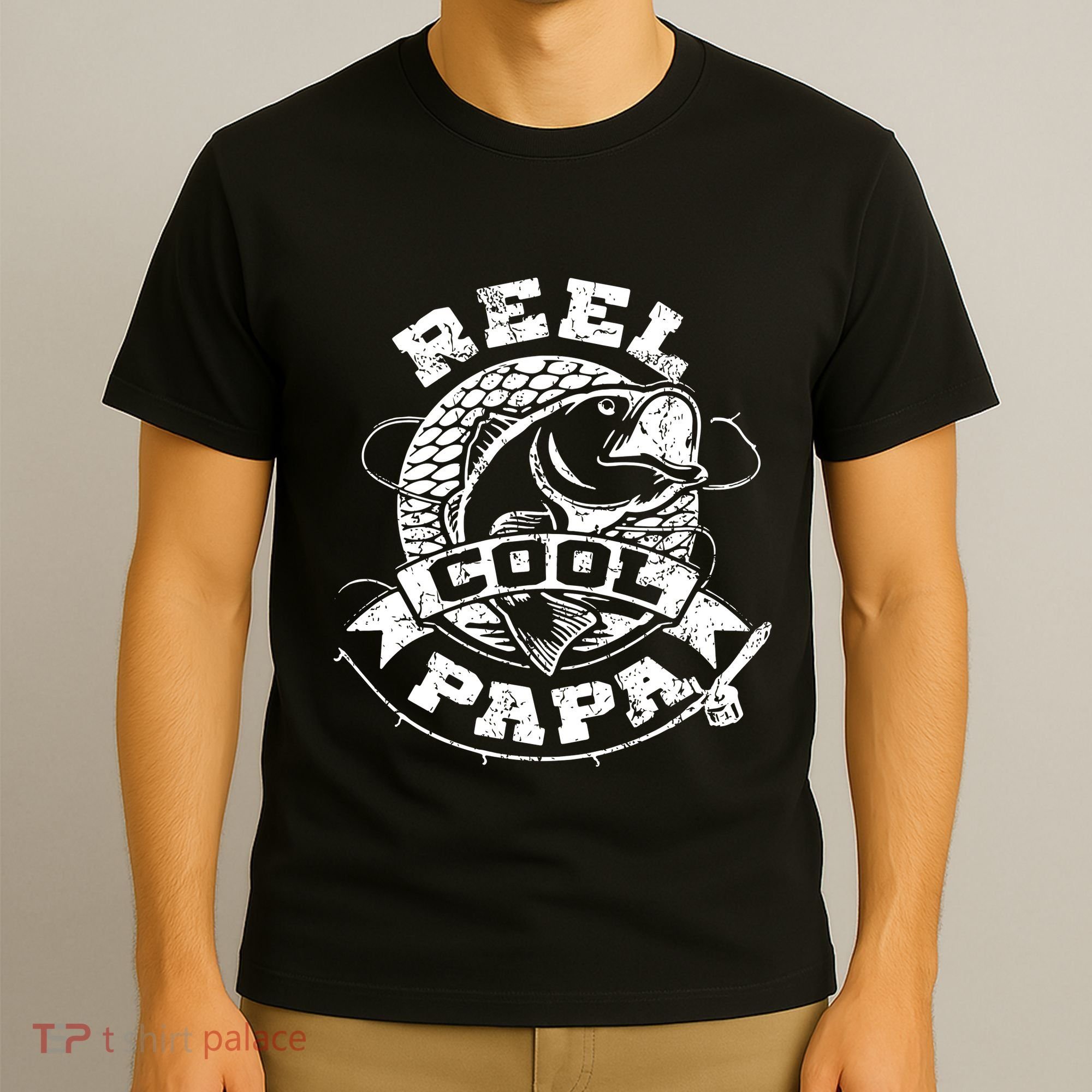 Reel Cool Papa Fish Fishing Shirt Father's Day T-Shirt