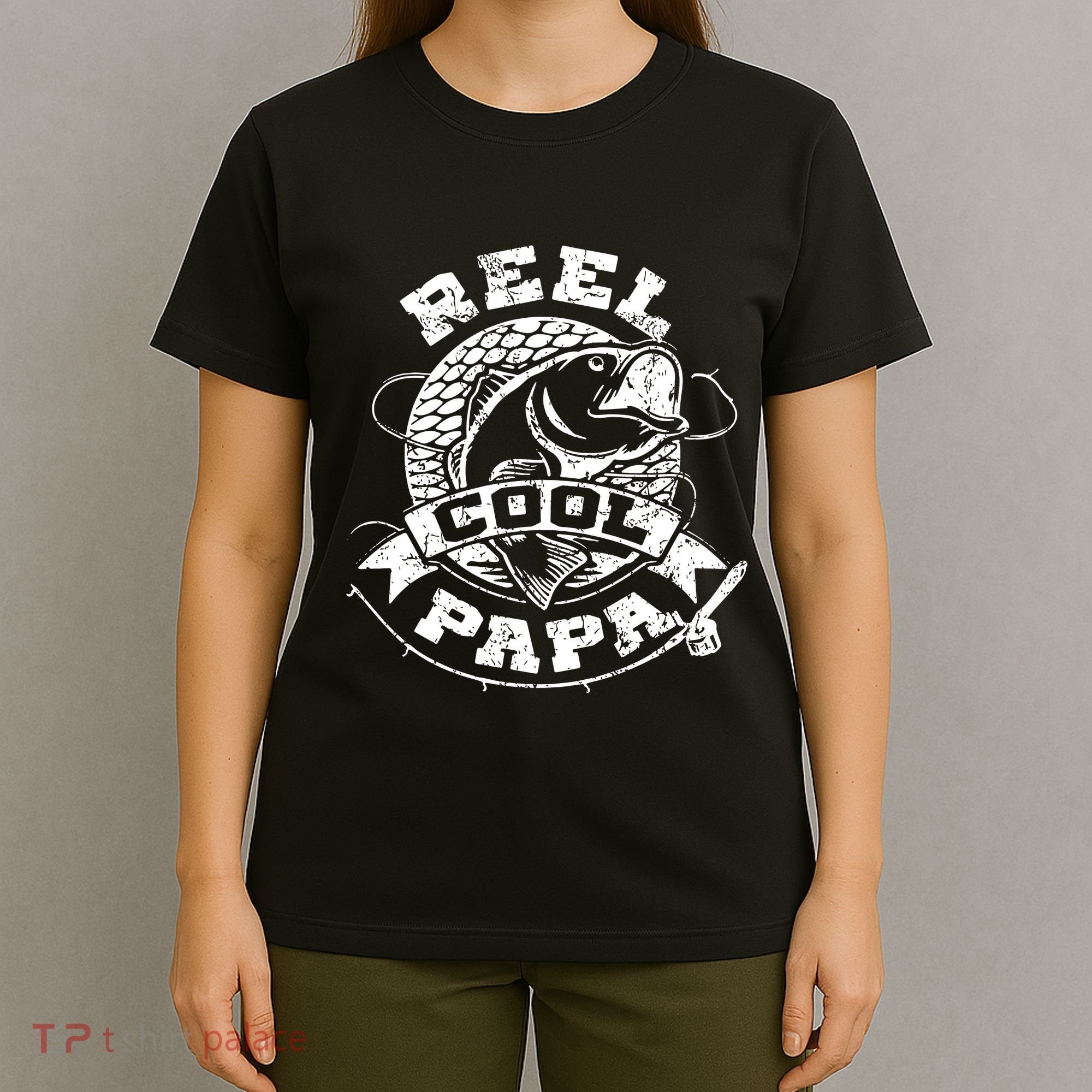 Reel Cool Papa Fish Fishing Shirt Father's Day T-Shirt