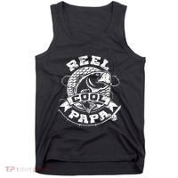 Reel Cool Papa Fish Fishing Shirt Father's Day Tank Top thumb 0
