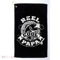 Reel Cool Papa Fish Fishing Shirt Father's Day Golf Towel thumb 0