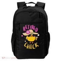 Retired Chick Pension Vacation Pensioner Retirement Chicken Gift Backpack thumb 0