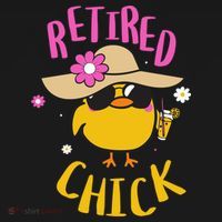 Retired Chick Pension Vacation Pensioner Retirement Chicken Gift Backpack thumb 2