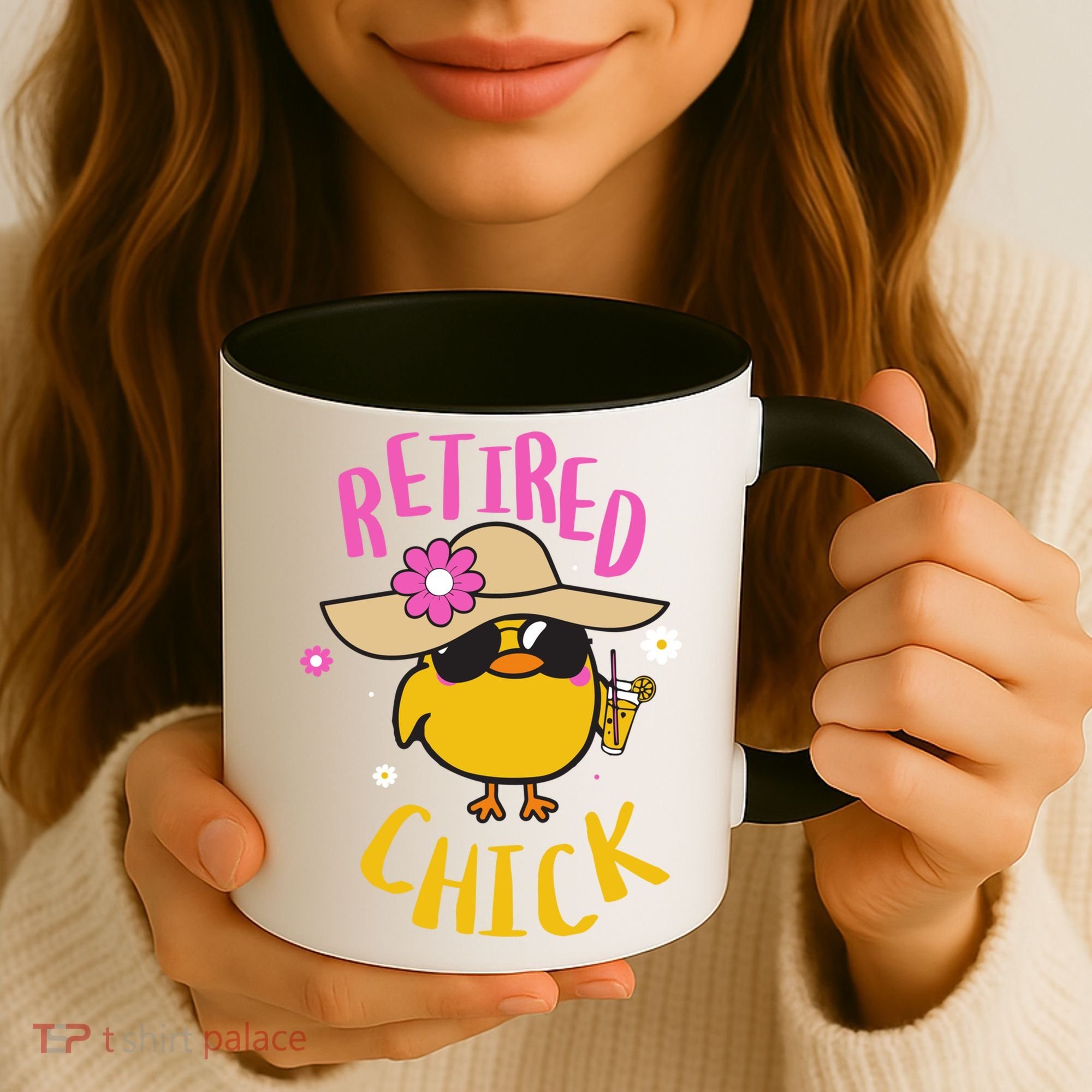Retired Chick Pension Vacation Pensioner Retirement Chicken Gift Coffee Mug