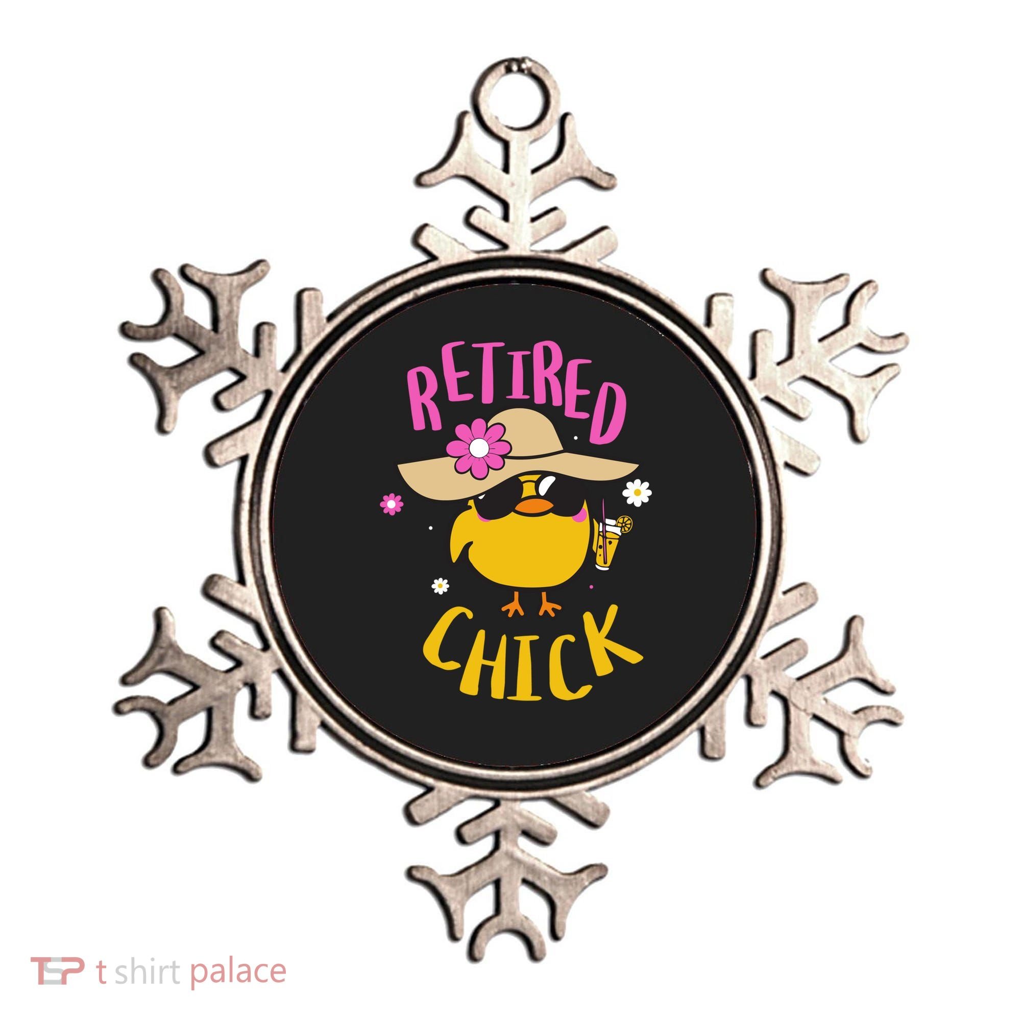 Retired Chick Pension Vacation Pensioner Retirement Chicken Gift Ornament