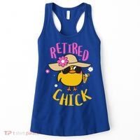 Retired Chick Pension Vacation Pensioner Retirement Chicken Gift Women's Tank Top thumb 0