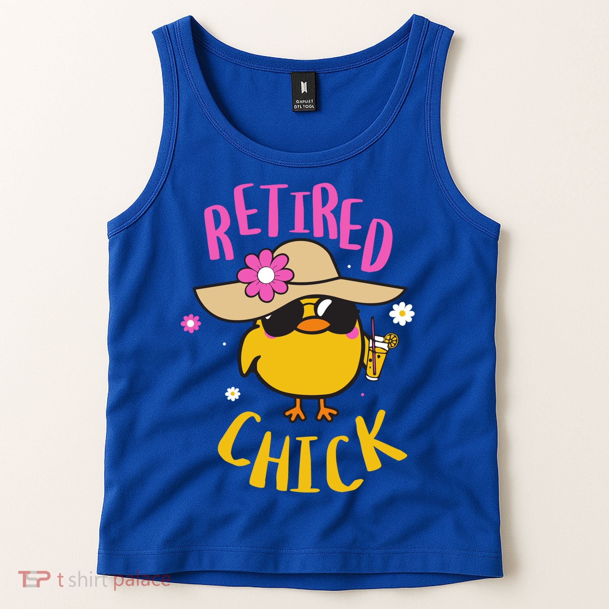 Retired Chick Pension Vacation Pensioner Retirement Chicken Gift Tank Top
