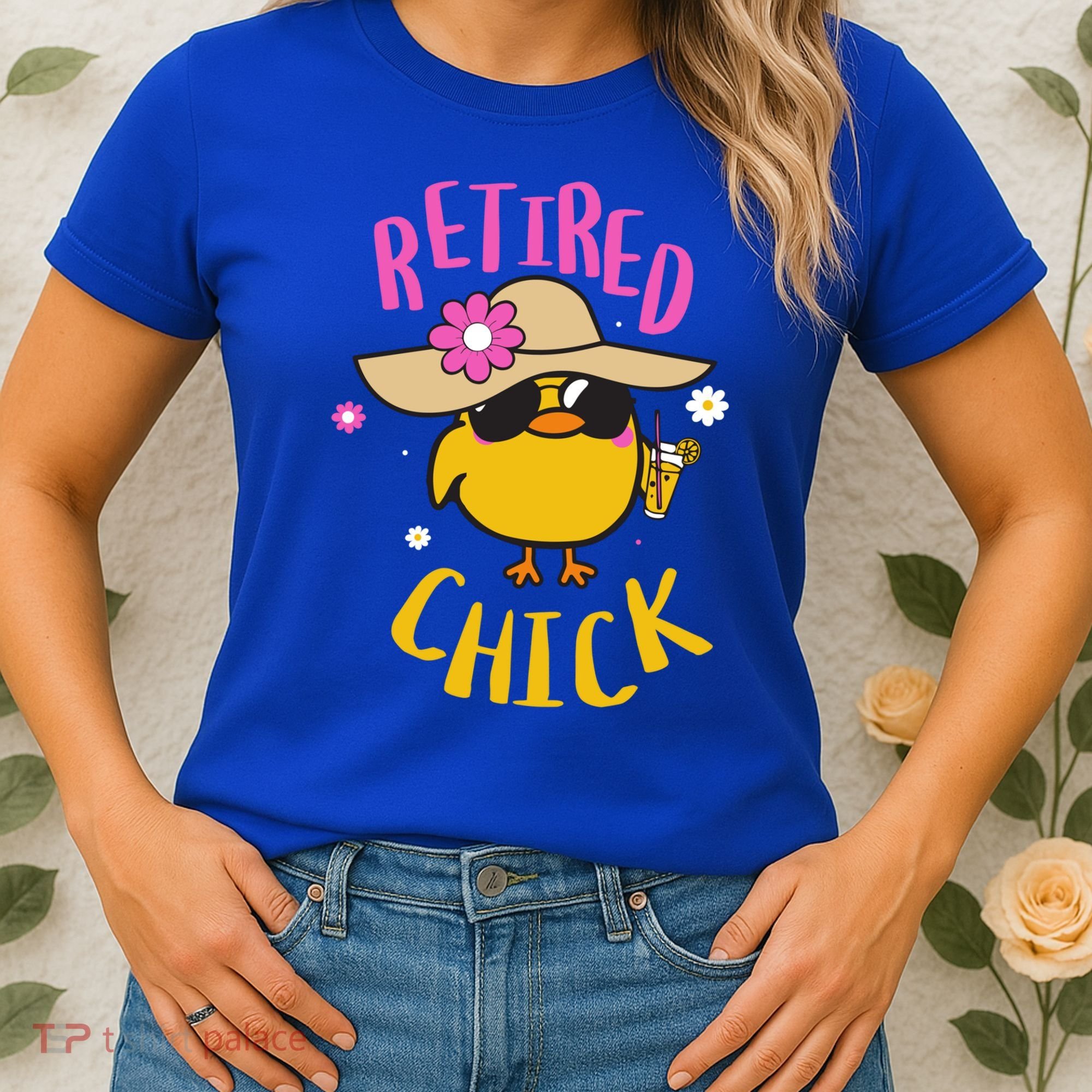 Retired Chick Pension Vacation Pensioner Retirement Chicken Gift Women's T-Shirt