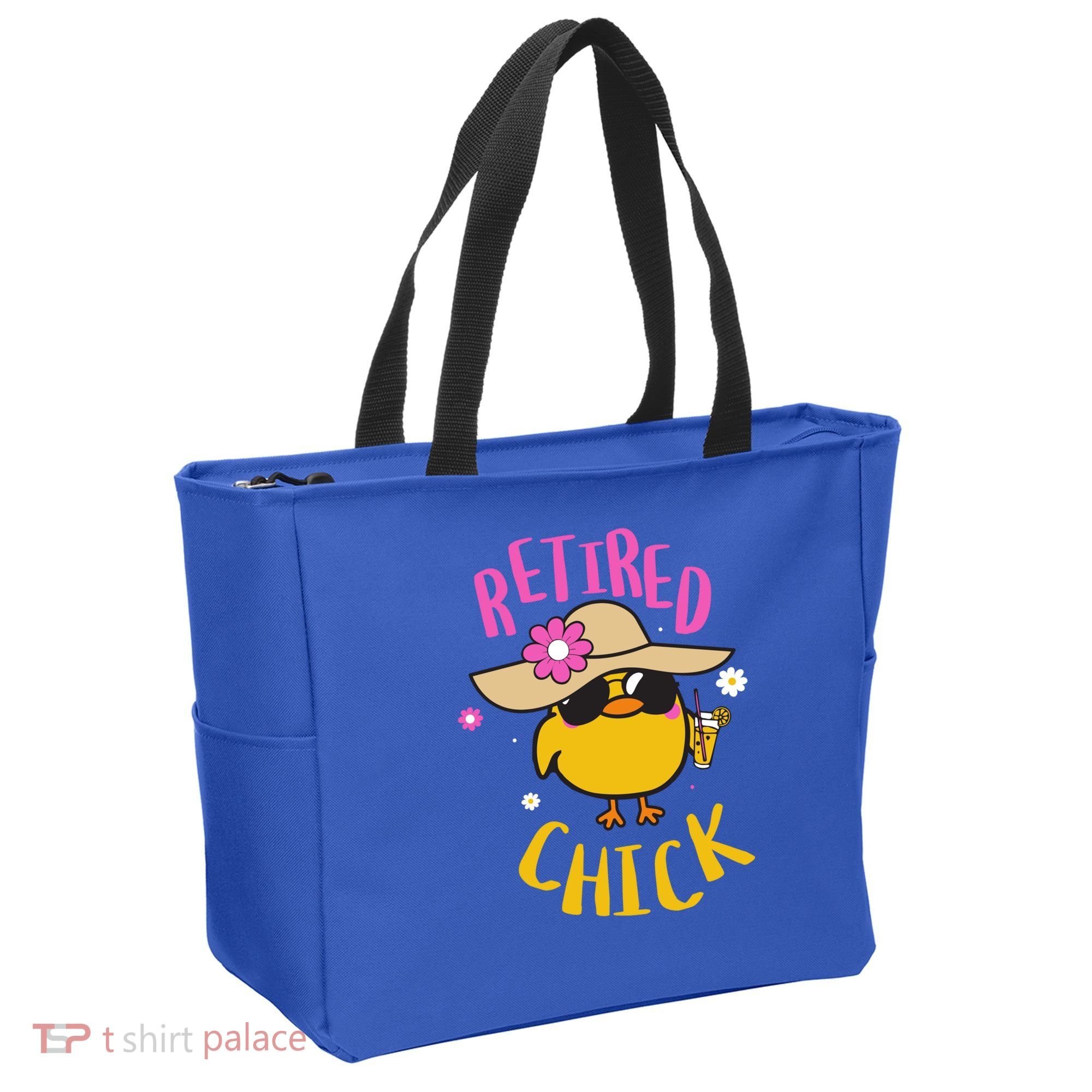 Retired Chick Pension Vacation Pensioner Retirement Chicken Gift Tote Bag