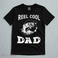 Reel Cool Papa Fishing Dad Gifts Father's Day Fisherman Fish T-Shirt thumb 5