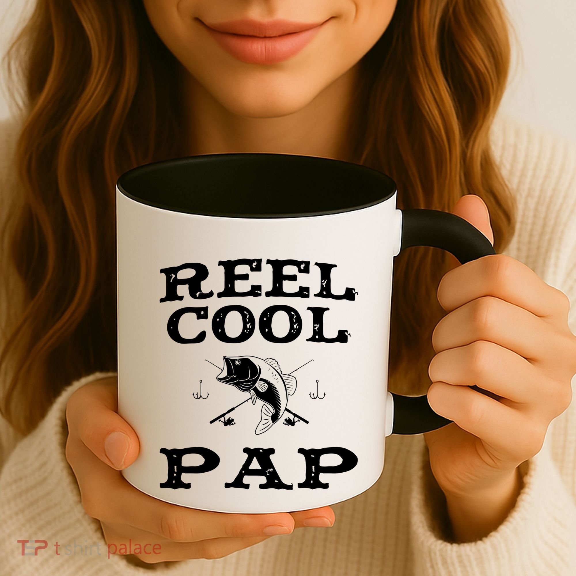 Reel Cool Pap Fishing Fisher Funny Funny Gift Coffee Mug