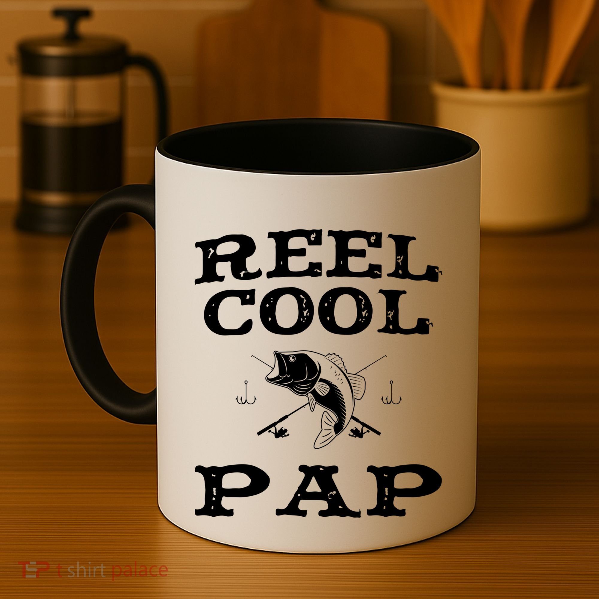 Reel Cool Pap Fishing Fisher Funny Funny Gift Coffee Mug