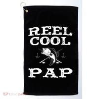 Reel Cool Pap Fishing Fisher Funny Funny Gift Golf Towel thumb 0