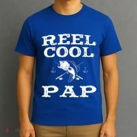 Reel Cool Pap Fishing Fisher Funny Funny Gift T-Shirt thumb 3