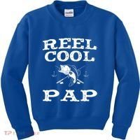 Reel Cool Pap Fishing Fisher Funny Funny Gift Kids Sweatshirt thumb 0