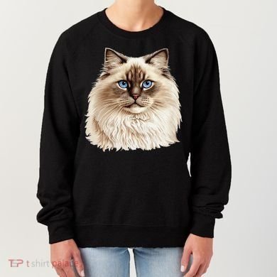 Ragdoll Cat Portrait Ragdoll Cat Head Ragdoll Cat Face Women's Sweatshirt