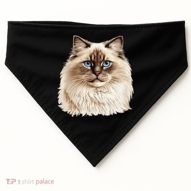 Ragdoll Cat Portrait Ragdoll Cat Head Ragdoll Cat Face USA-Made Doggie Bandana