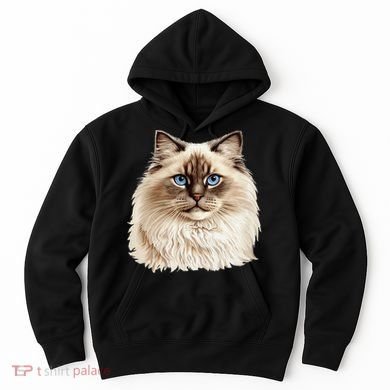 Ragdoll Cat Portrait Ragdoll Cat Head Ragdoll Cat Face Hoodie