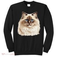 Ragdoll Cat Portrait Ragdoll Cat Head Ragdoll Cat Face Sweatshirt thumb 0