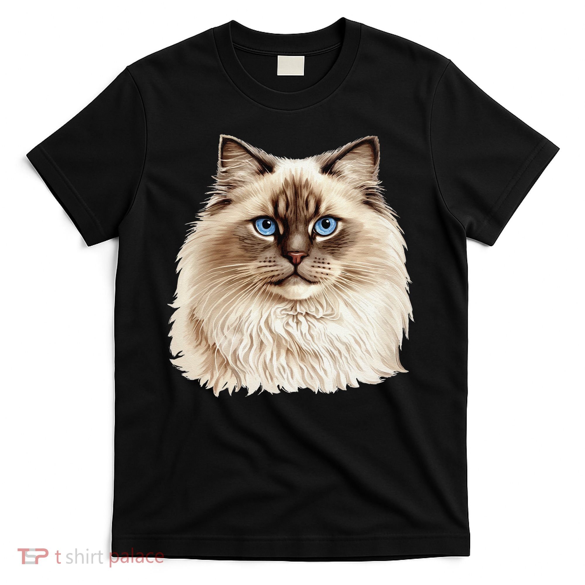 Ragdoll Cat Portrait Ragdoll Cat Head Ragdoll Cat Face T-Shirt