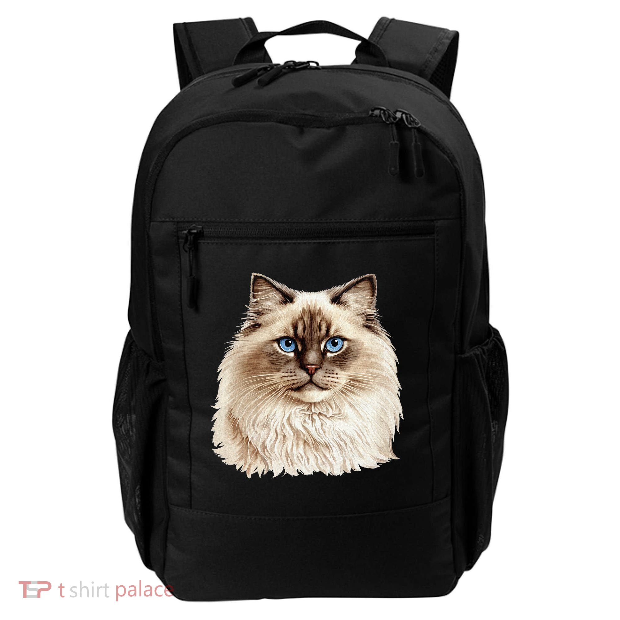 Ragdoll Cat Portrait Ragdoll Cat Head Ragdoll Cat Face Backpack