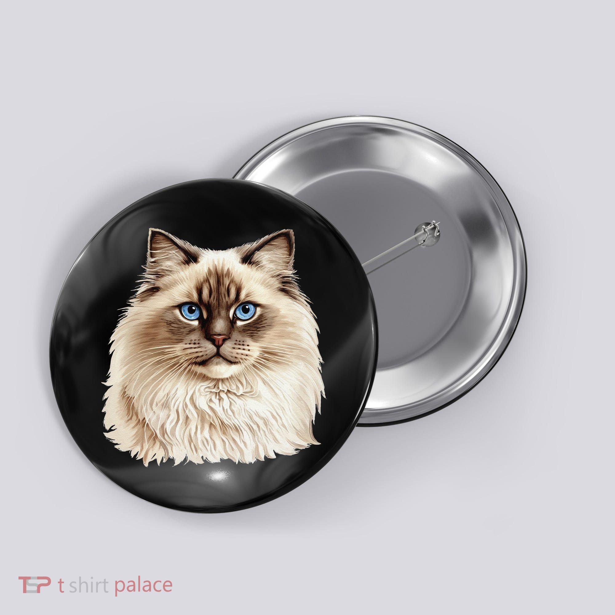 Ragdoll Cat Portrait Ragdoll Cat Head Ragdoll Cat Face Button
